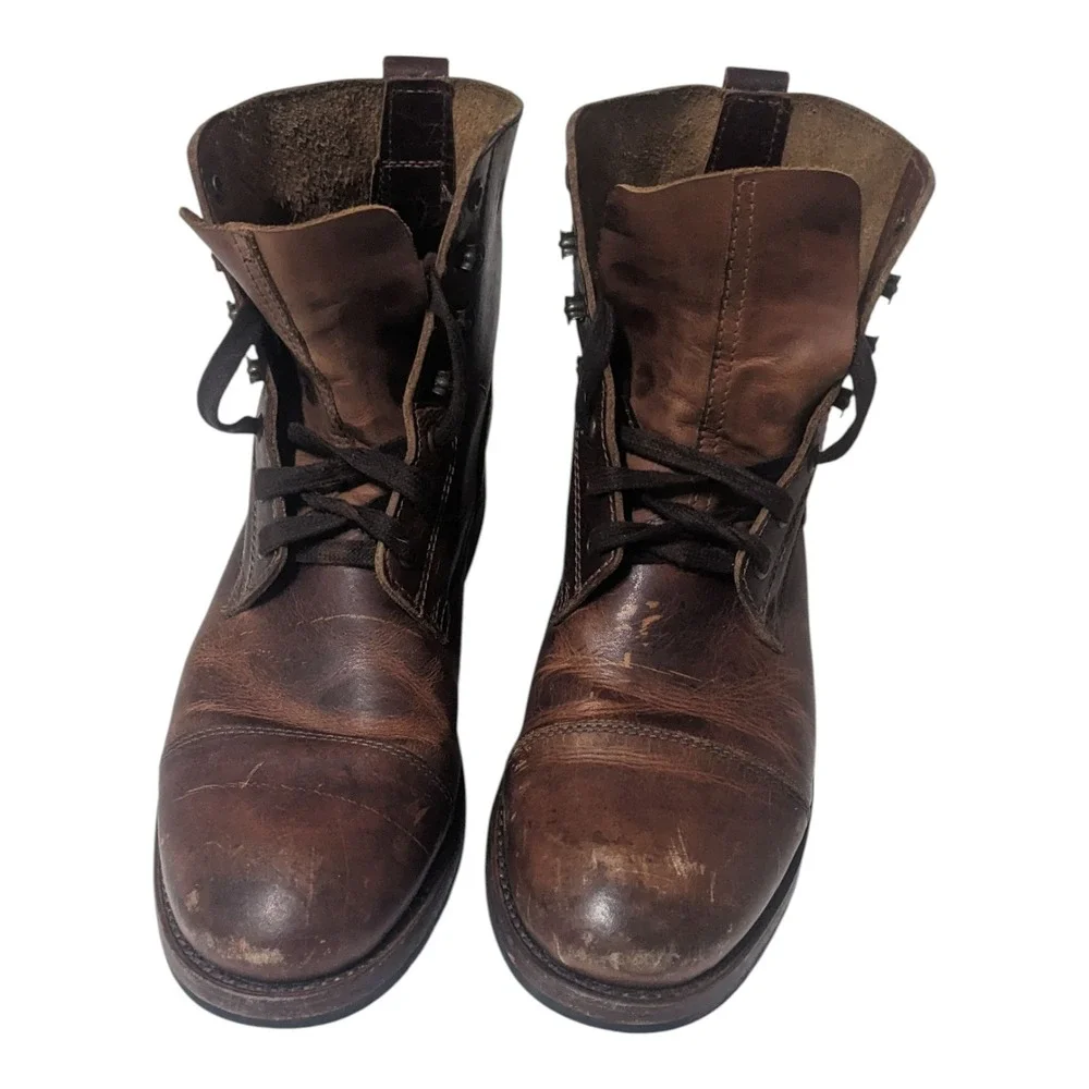 9049 Sendra‎ Lace up Boots Sprinter Evolution Tang Rubber Sole Frame Sewn 44